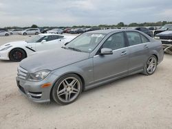 Salvage cars for sale from Copart San Antonio, TX: 2012 Mercedes-Benz C 250