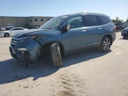 Salvage cars for sale at Wilmer, TX auction: 2018 Honda Pilot Elite