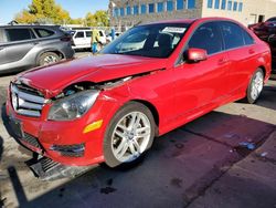 Mercedes-Benz salvage cars for sale: 2012 Mercedes-Benz C 300 4matic