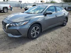 Salvage cars for sale from Copart Mercedes, TX: 2022 Nissan Sentra SV