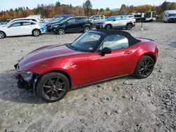 Salvage cars for sale at Candia, NH auction: 2016 Mazda MX-5 Miata Club