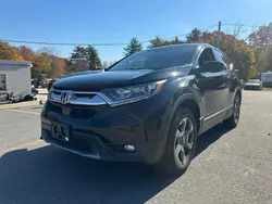 Salvage cars for sale at North Billerica, MA auction: 2017 Honda CR-V EXL