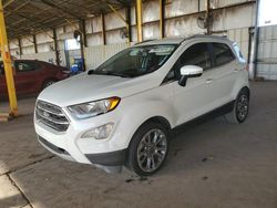 Salvage cars for sale at Phoenix, AZ auction: 2019 Ford Ecosport Titanium