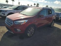 Vehiculos salvage en venta de Copart Riverview, FL: 2017 Ford Escape Titanium