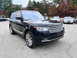 Salvage cars for sale at North Billerica, MA auction: 2016 Land Rover Range Rover Supercharged