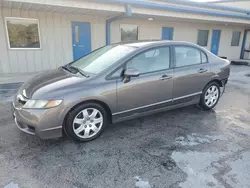 Salvage cars for sale from Copart Fort Pierce, FL: 2009 Honda Civic LX