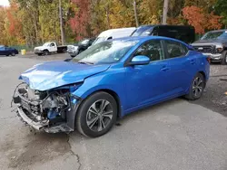 Nissan salvage cars for sale: 2021 Nissan Sentra SV