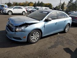 Chevrolet salvage cars for sale: 2011 Chevrolet Cruze LS