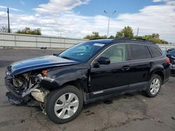 Salvage cars for sale at Littleton, CO auction: 2010 Subaru Outback 2.5I Premium