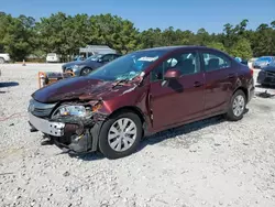 Salvage cars for sale at Houston, TX auction: 2012 Honda Civic LX