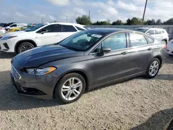 Salvage cars for sale at Arcadia, FL auction: 2018 Ford Fusion SE