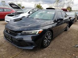 Salvage cars for sale at Elgin, IL auction: 2022 Honda Civic EX