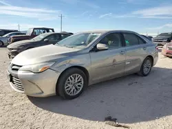 Salvage cars for sale at Andrews, TX auction: 2017 Toyota Camry LE