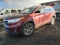 Toyota Vehiculos salvage en venta: 2015 Toyota Highlander XLE