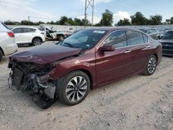 Salvage cars for sale at Oklahoma City, OK auction: 2017 Honda Accord Touring Hybrid