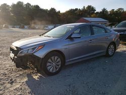 Salvage cars for sale at Mendon, MA auction: 2016 Hyundai Sonata Hybrid