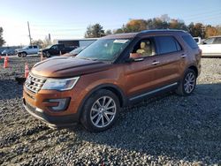 Salvage cars for sale at Mebane, NC auction: 2017 Ford Explorer Limited