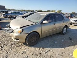 Salvage cars for sale at Kansas City, KS auction: 2006 Toyota Corolla CE