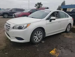 Salvage cars for sale at Woodhaven, MI auction: 2015 Subaru Legacy 2.5I Premium