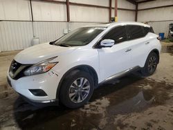 Salvage cars for sale at Pennsburg, PA auction: 2016 Nissan Murano S