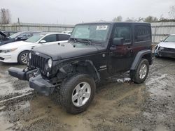 Jeep Wrangler salvage cars for sale: 2014 Jeep Wrangler Sport