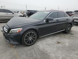 Salvage cars for sale at Sun Valley, CA auction: 2019 Mercedes-Benz C300