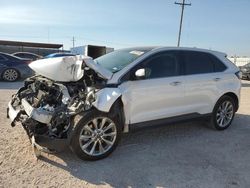 Salvage cars for sale at Andrews, TX auction: 2017 Ford Edge Titanium