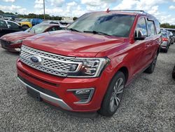 Salvage cars for sale at Riverview, FL auction: 2021 Ford Expedition Platinum