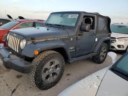 Jeep Wrangler Sahara salvage cars for sale: 2017 Jeep Wrangler Sahara