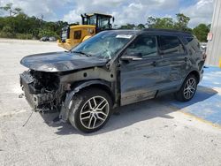 Salvage cars for sale from Copart Fort Pierce, FL: 2017 Ford Explorer Sport