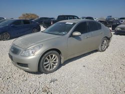 Vehiculos salvage en venta de Copart Temple, TX: 2007 Infiniti G35