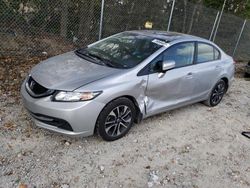 Salvage cars for sale at Cicero, IN auction: 2015 Honda Civic EX