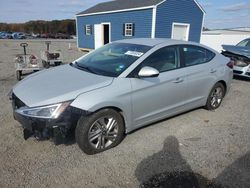 Salvage cars for sale at Assonet, MA auction: 2020 Hyundai Elantra SEL