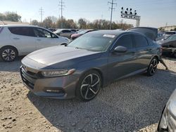 Salvage cars for sale at Columbus, OH auction: 2018 Honda Accord Sport