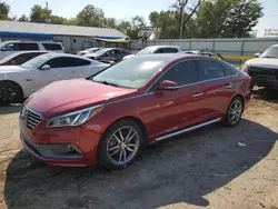 Salvage cars for sale at Wichita, KS auction: 2015 Hyundai Sonata Sport