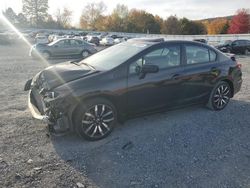 Salvage cars for sale at Grantville, PA auction: 2015 Honda Civic EXL