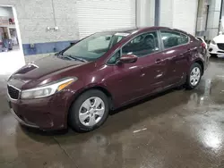 Salvage cars for sale at Ham Lake, MN auction: 2017 KIA Forte LX