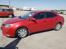 Toyota Vehiculos salvage en venta: 2016 Toyota Corolla L