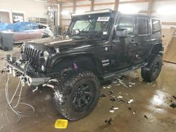 Salvage cars for sale at Pekin, IL auction: 2014 Jeep Wrangler Unlimited Sport