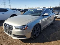 Salvage cars for sale at Elgin, IL auction: 2013 Audi A5 Premium Plus