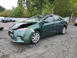 2015 Toyota Corolla L en venta en Portland, OR