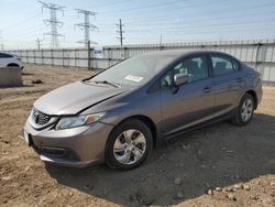 Salvage cars for sale at Elgin, IL auction: 2015 Honda Civic LX