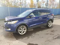 Salvage cars for sale from Copart Atlantic Canada Auction, NB: 2015 Ford Escape Titanium