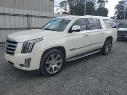 Salvage cars for sale at Gastonia, NC auction: 2015 Cadillac Escalade ESV Luxury