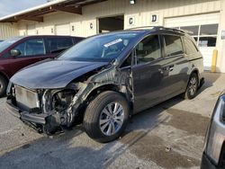 Salvage cars for sale at Dyer, IN auction: 2015 Honda Odyssey EXL