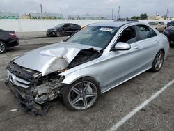 Salvage cars for sale at Van Nuys, CA auction: 2015 Mercedes-Benz C 300 4matic