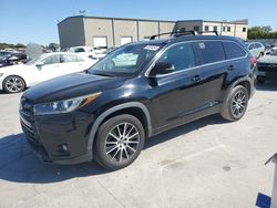 Salvage cars for sale at Wilmer, TX auction: 2018 Toyota Highlander SE