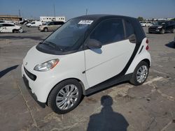 Salvage cars for sale at Grand Prairie, TX auction: 2012 Smart Fortwo Pure