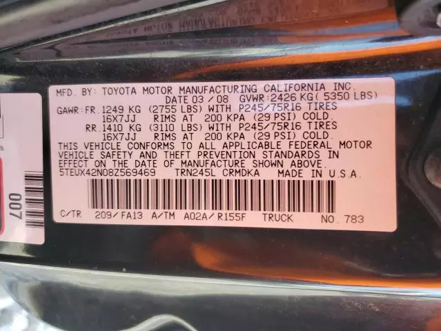 2008 Toyota Tacoma Access Cab