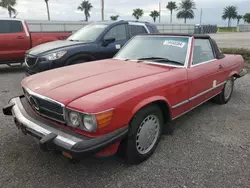 Salvage cars for sale at Arcadia, FL auction: 1986 Mercedes-Benz 560 SL